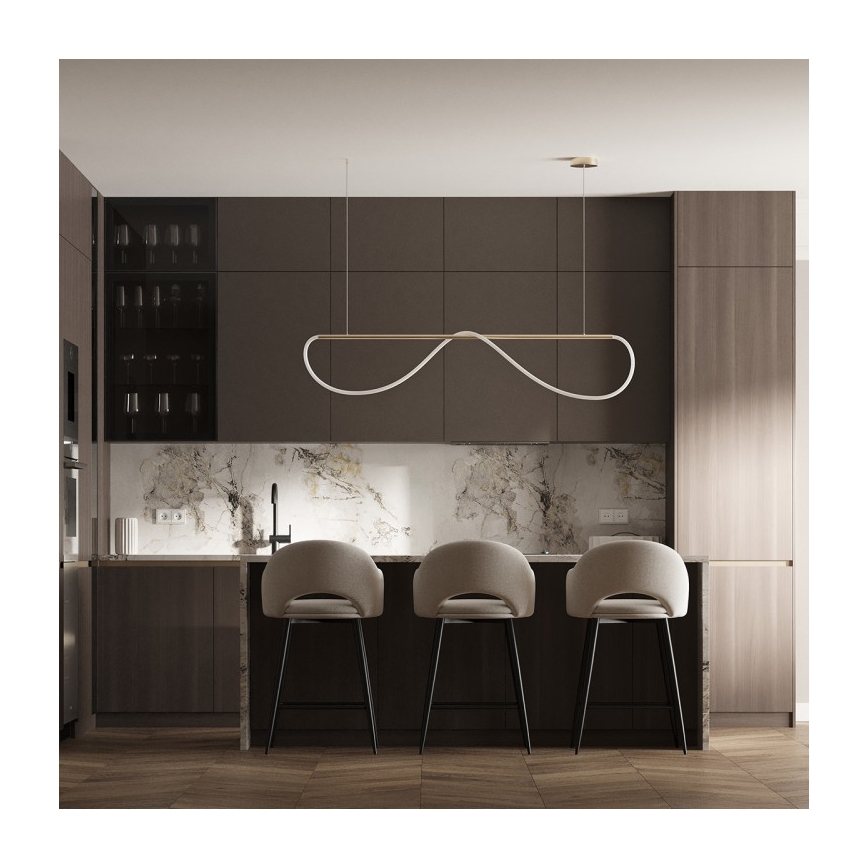 LED-pendel på kabel MELECA LED/36W/230V 3000/4000/6000K 160 cm guld