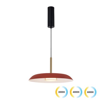 LED-pendel på kabel NUDO LED/11W/230V 3000/4000/6000K rød