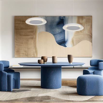 LED-pendel på kabel PIATTINO LED/30W/230V 2700/3200/4000K Ø 40 cm hvid