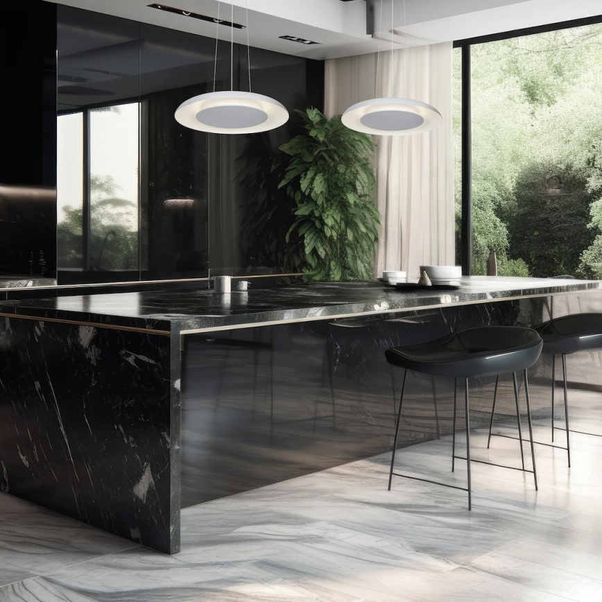 LED-pendel på kabel PIATTINO LED/30W/230V 2700/3200/4000K Ø 40 cm hvid