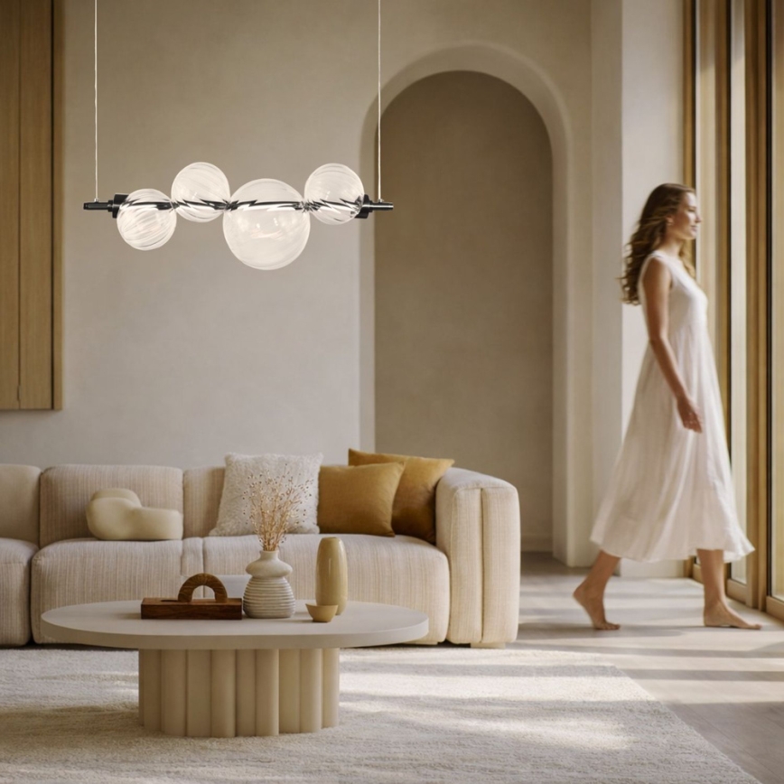 LED-pendel på kabel PLAYA LED/12W/230V sort