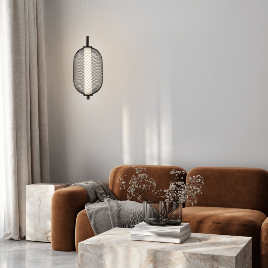 LED-pendel på kabel PUMA LED/10W/230V Ø 15 cm sort
