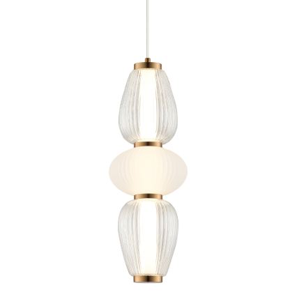 LED-pendel på kabel SHINY LED/17W/230V hvid/guld