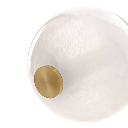 LED-pendel på vaier FLORES LED/12W/230V guld/orange