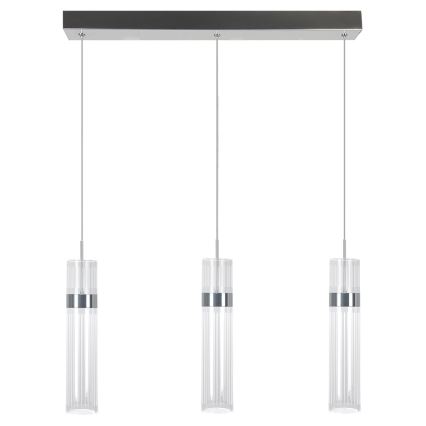 LED-pendel på wire AMBIENTE 3xLED/6W/230V 3000/4000/6000K blank krom