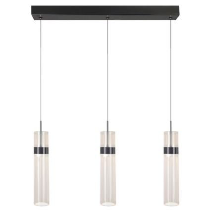 LED-pendel på wire AMBIENTE 3xLED/6W/230V 3000/4000/6000K sort