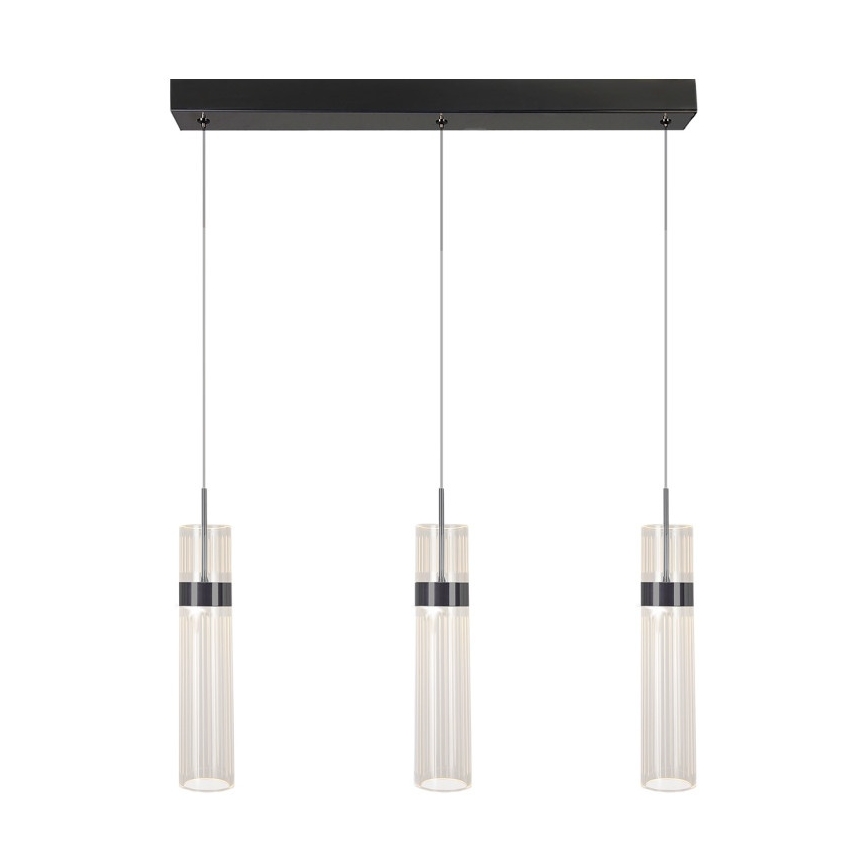 LED-pendel på wire AMBIENTE 3xLED/6W/230V 3000/4000/6000K sort