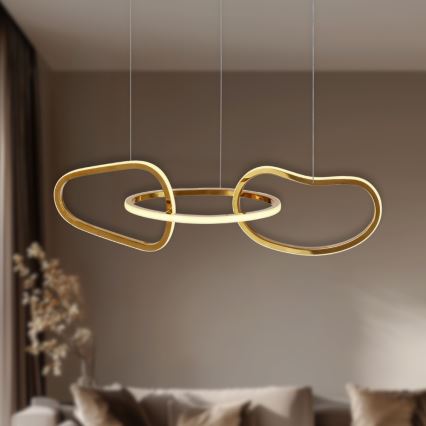 LED-pendel på wire ANNELI LED/30W/230V 80 cm guldfarvet