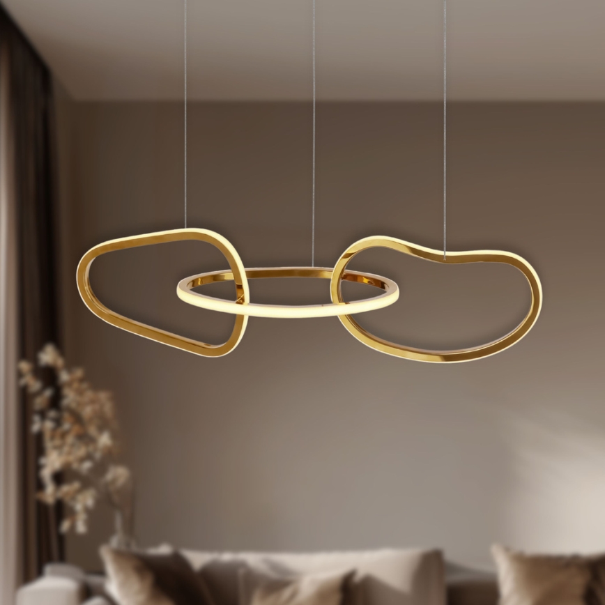 LED-pendel på wire ANNELI LED/30W/230V 80 cm guldfarvet
