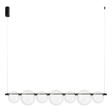 LED-pendel på wire ATOLA LED/19W/230V sort/klar