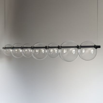 LED-pendel på wire ATOLA LED/19W/230V sort/klar