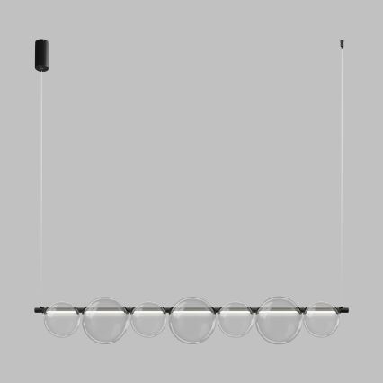 LED-pendel på wire ATOLA LED/19W/230V sort/klar