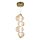 LED-pendel på wire BOLLA LED/17W/230V Ø 16 cm guld/røgfarvet beige
