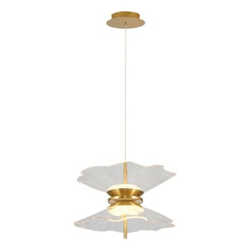 LED-pendel på wire BUTTERFLY 2xLED/10W/230V 3000K guld