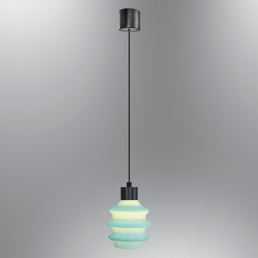 LED-pendel på wire CACTUS LED/3W/230V 3000K sort/blå