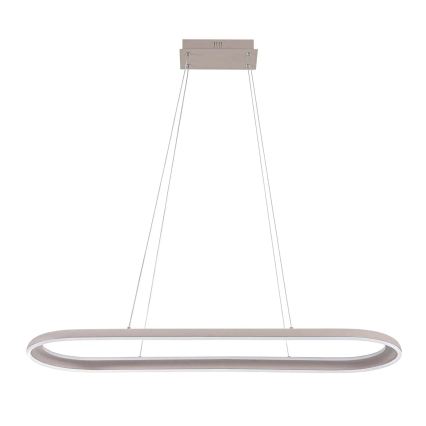 LED pendel på wire CASHMERE LED/80W/230V 30x100 cm hvid