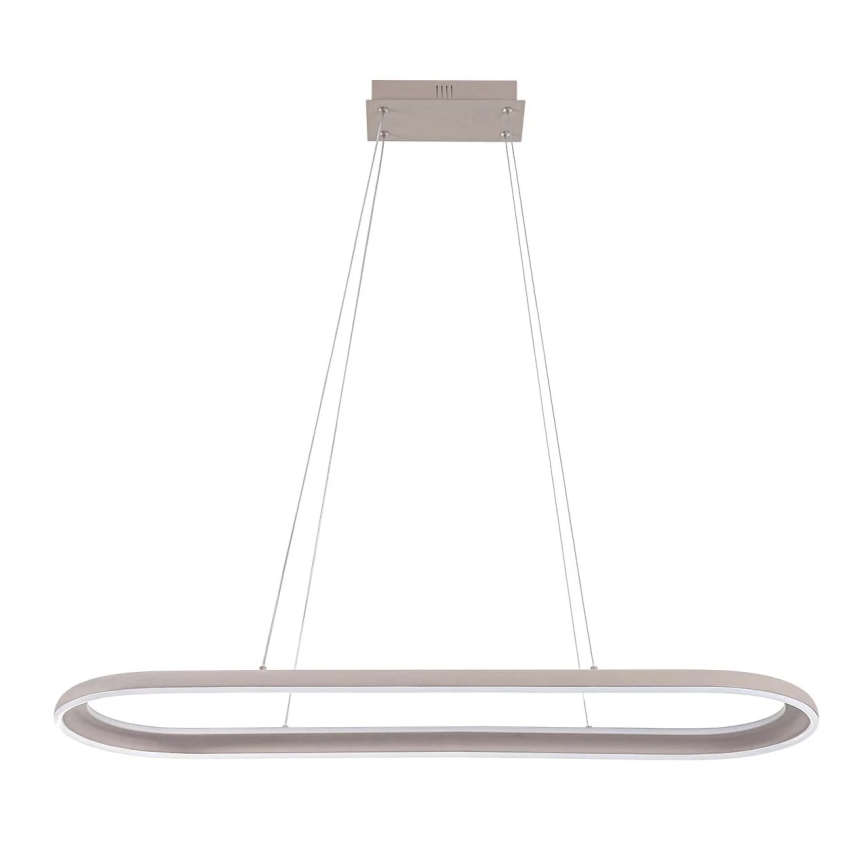 LED pendel på wire CASHMERE LED/80W/230V 30x100 cm hvid
