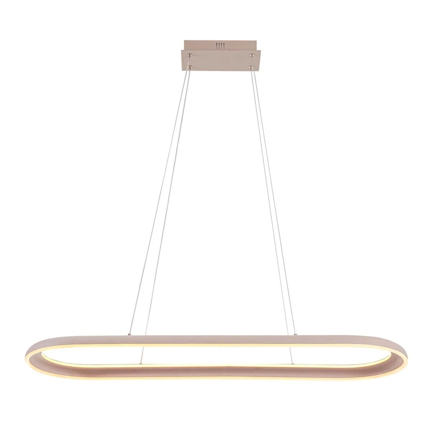LED pendel på wire CASHMERE LED/80W/230V 30x100 cm hvid