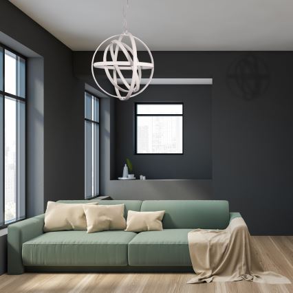 LED-pendel på wire COPERNICUS LED/260W/230V hvid