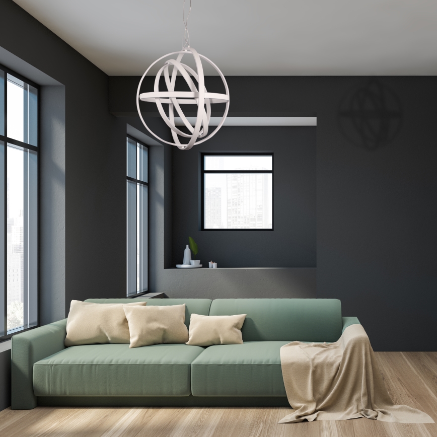 LED-pendel på wire COPERNICUS LED/260W/230V hvid