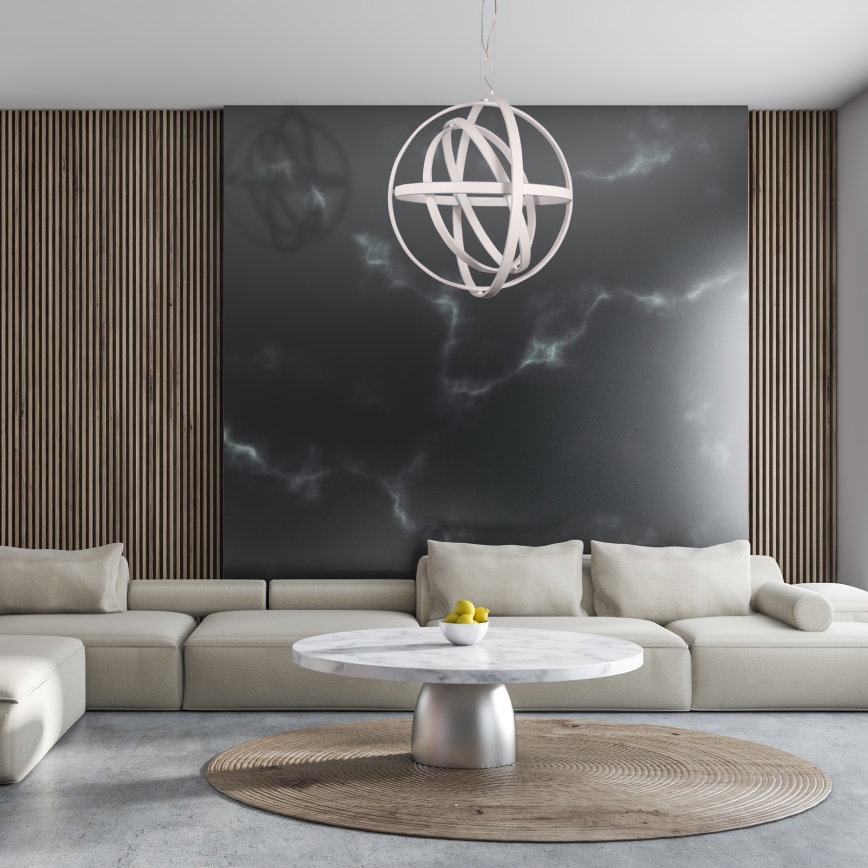 LED-pendel på wire COPERNICUS LED/260W/230V hvid