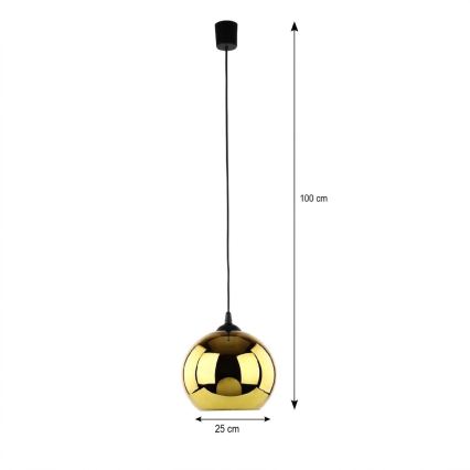 LED-pendel på wire CUBUS Ø 25 cm 1xE27/15W/230V