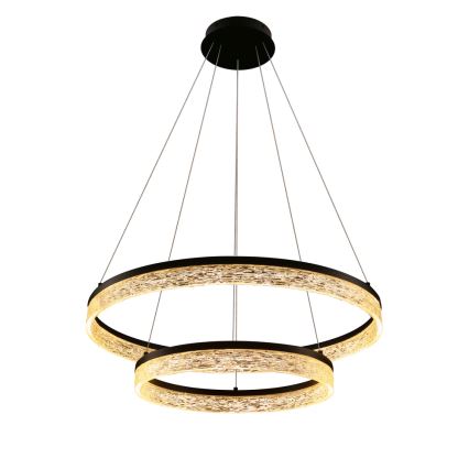 LED-pendel på wire FROZI LED/38W/230V Ø 60 cm sort