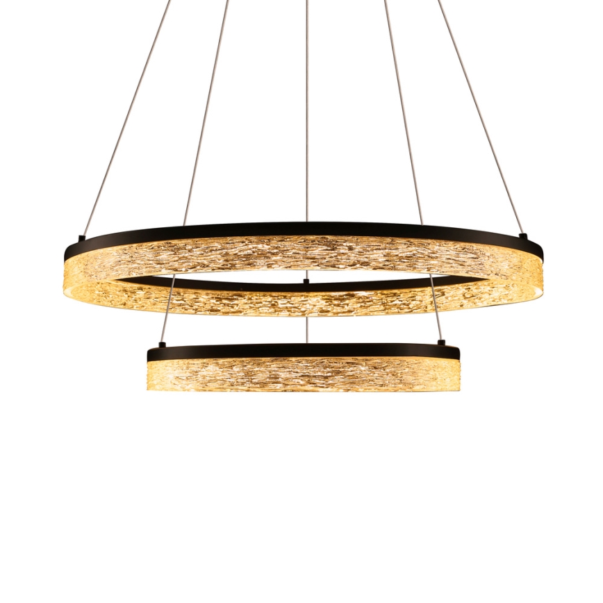 LED-pendel på wire FROZI LED/38W/230V Ø 60 cm sort