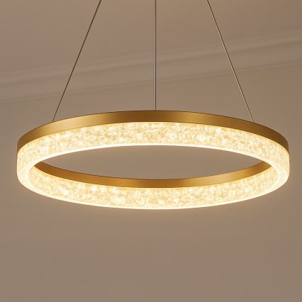 LED-pendel på wire GALA LED/25W/230V Ø 50 cm, guld