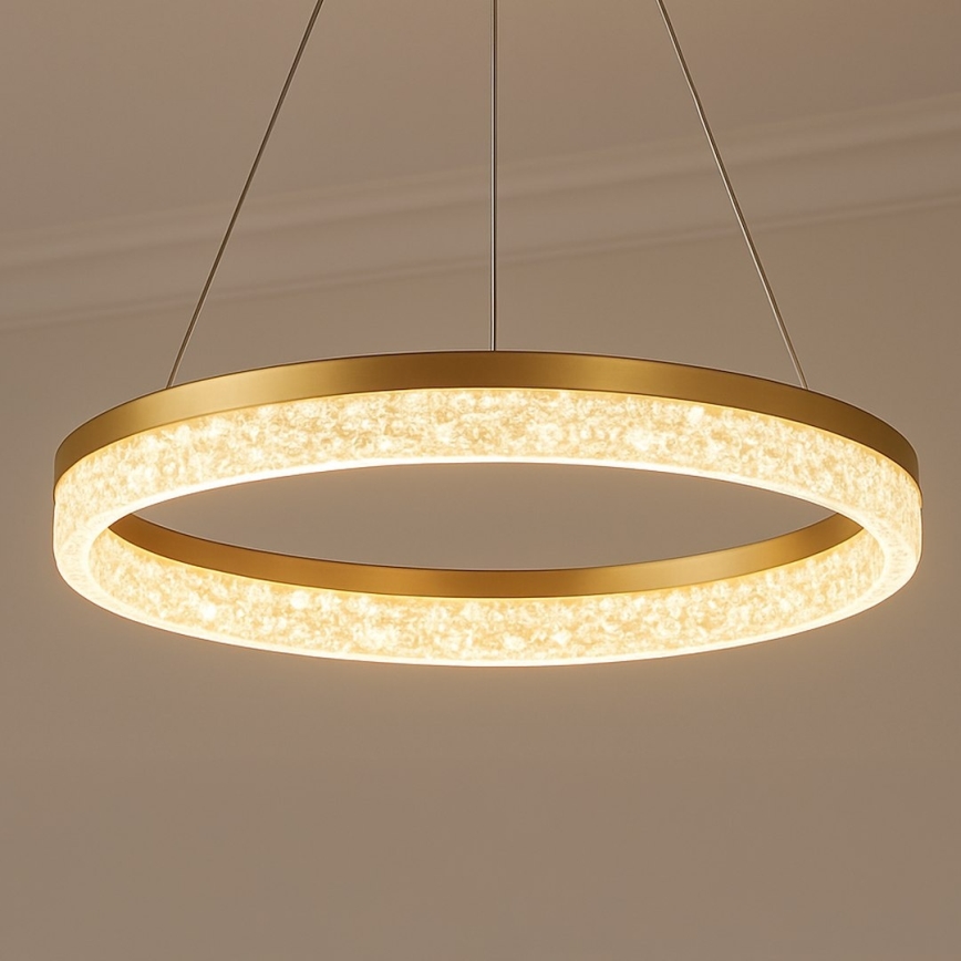 LED-pendel på wire GALA LED/25W/230V Ø 50 cm, guld