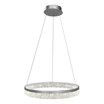 LED-pendel på wire GALA LED/25W/230V Ø 50 cm sølv