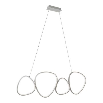 LED-pendel på wire HELIX LED/50W/230V sølv