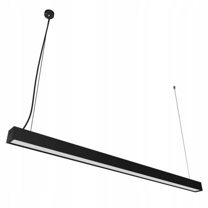 LED-pendel på wire LED/44W/230V 4000K 120 cm sort