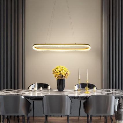 LED-pendel på wire LED/45W/230V, guld