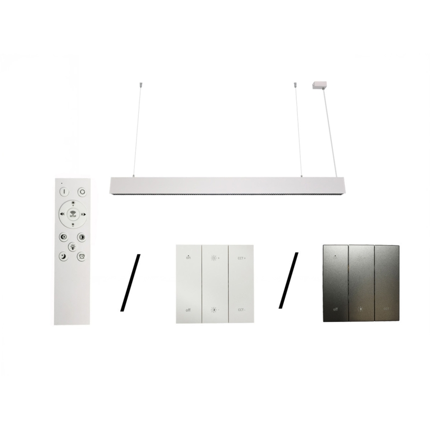 LED-pendel på wire LED/55W/230V 3000/4000/6500K 120 cm hvid