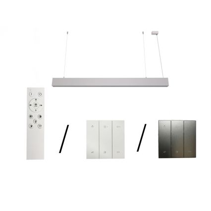 LED-pendel på wire LED/55W/230V 3000/4000/6500K 120 cm hvid