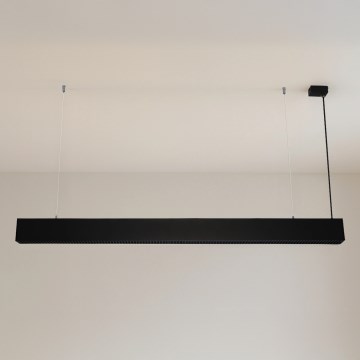 LED-pendel på wire LED/55W/230V 3000/4000/6500K 120 cm sort