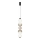 LED-pendel på wire LUMMI LED/19W/230V sort/røgfarvet