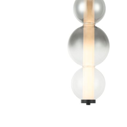 LED-pendel på wire LUMMI LED/19W/230V sort/røgfarvet