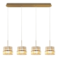 LED-pendel på wire LUXE LED/46W/230V messing
