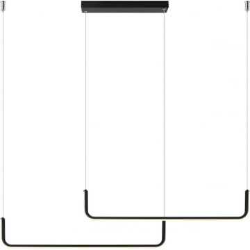 LED-pendel på wire MALAWI 2xLED/20W/230V 3000/4000/6000K sort