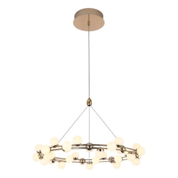 LED-pendel på wire MARS LED/50W/230V 3000K guld