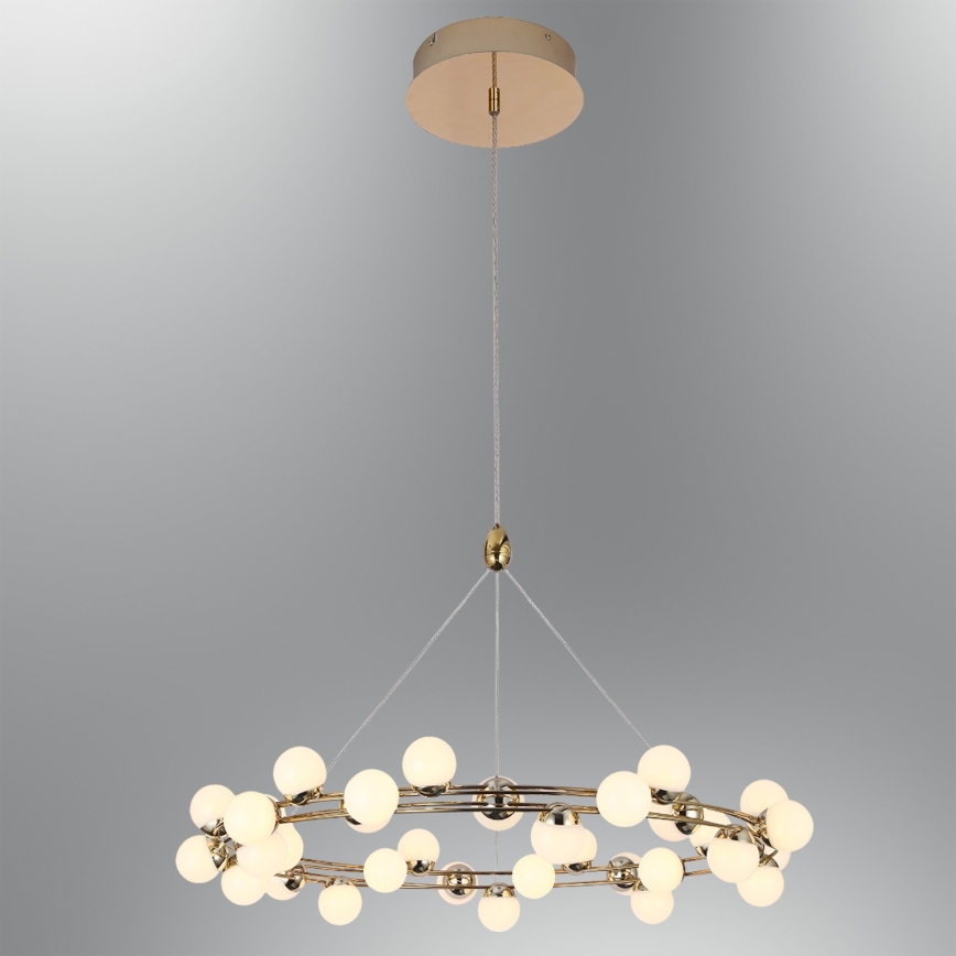 LED-pendel på wire MARS LED/50W/230V 3000K guld