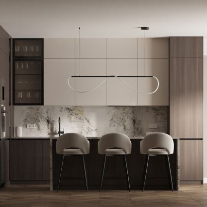 LED-pendel på wire MELECA LED/36W/230V 3000/4000/6000K 160 cm sort