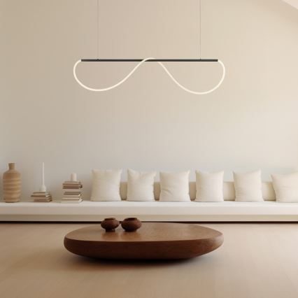 LED-pendel på wire MELECA LED/36W/230V 3000/4000/6000K 160 cm sort