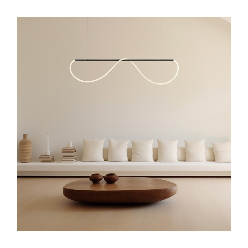 LED-pendel på wire MELECA LED/36W/230V 3000/4000/6000K 160 cm sort