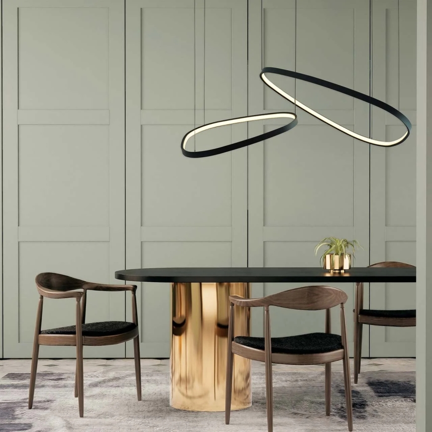 LED pendel på wire MICHELLE LED/48W/230V 4000K sort