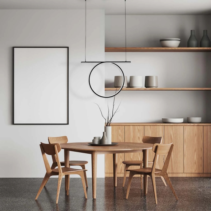 LED-pendel på wire ODETTA LED/30W/230V 4000K sort