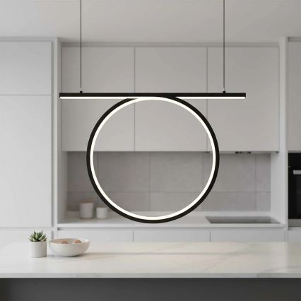 LED-pendel på wire ODETTA LED/30W/230V 4000K sort