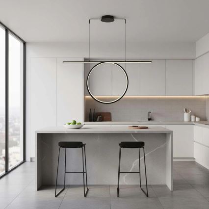 LED-pendel på wire ODETTA LED/42W/230V 4000K sort